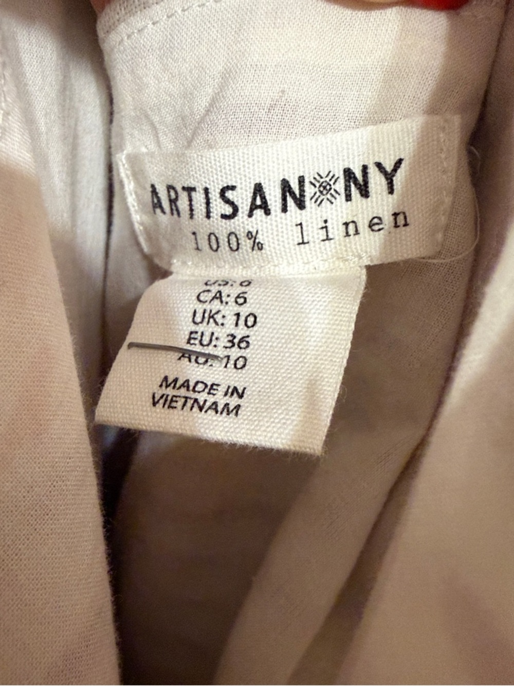 Artisan Ny Cream and Brown Striped Button-Front Midi Sundress - Picture 7 of 7